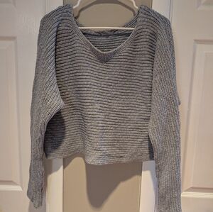 Athleta Women's V-Neck Sweater in‎ Gray